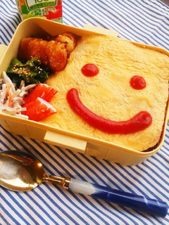 *にっこりオムライス弁当*-レシピのメイン写真