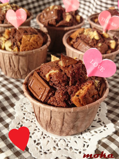 ざくざくトッピングのチョコマフィン-レシピのメイン写真