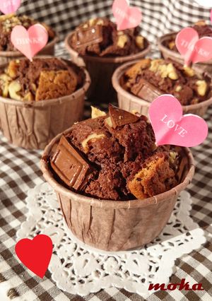 ざくざくトッピングのチョコマフィン-レシピのメイン写真