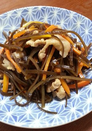 だし昆布活用＊昆布と豚肉の炒め煮-レシピのメイン写真
