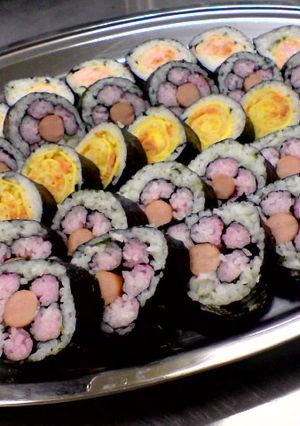 海苔巻きのお花畑ฺ-レシピのメイン写真