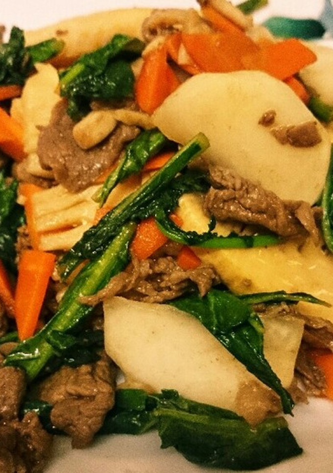 蕪と筍の牛肉中華炒め-レシピのメイン写真