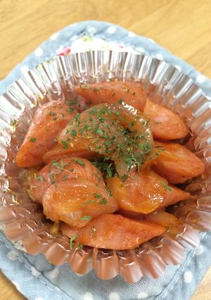 お弁当に♫ウインナーと玉ねぎのケチャ炒め-レシピのメイン写真