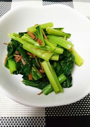 材料たった２つ☆小松菜のなめ茸和え-レシピのメイン写真
