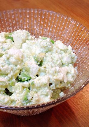 ３分で！絶品おかず☆アボカドの豆腐和え-レシピのメイン写真