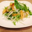 大根と水菜のレモンドレッシングサラダ