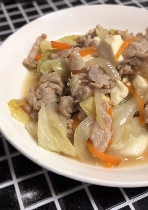 たっぷりお野菜と豚肉のあんかけ(丼)-レシピのメイン写真