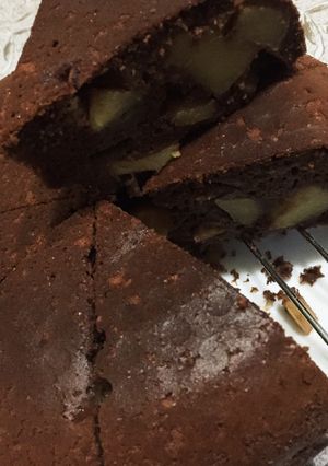 簡単りんごとチョコのケーキ(`・ω・´)-レシピのメイン写真