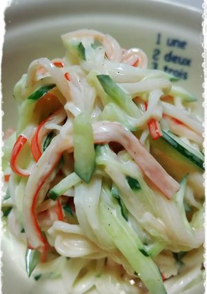 カニかまときゅうりの簡単サラダ♪-レシピのメイン写真