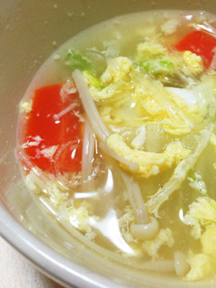 白菜春雨スープ-レシピのメイン写真