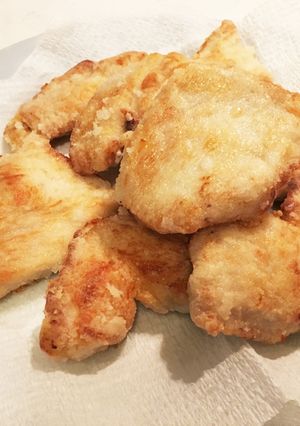 胸肉で☆揚げないフライパン竜田揚げ風☆-レシピのメイン写真