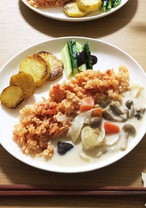 シチュー&炊飯器で激うまワンプレート♡-レシピのメイン写真