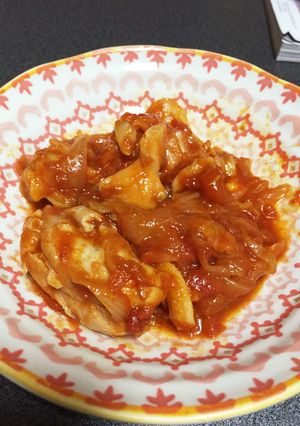 (ある物で)簡単鶏肉のトマト煮-レシピのメイン写真