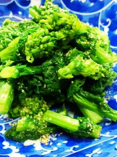 菜の花♪なばな♪からし醤油あえ♪-レシピのメイン写真