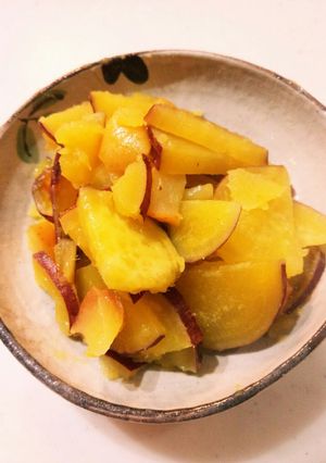 リンゴとサツマイモのレモンバター煮♪-レシピのメイン写真