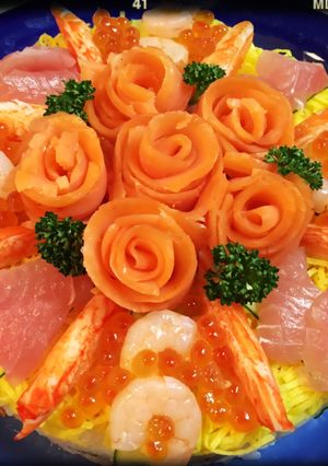 ☆簡単で豪華なちらし寿司ケーキ☆-レシピのメイン写真