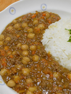 ひよこ豆とひき肉の時短カレー-レシピのメイン写真