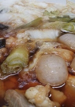 鶏肉モモ肉と玉こんにゃく入りすき焼き風-レシピのメイン写真