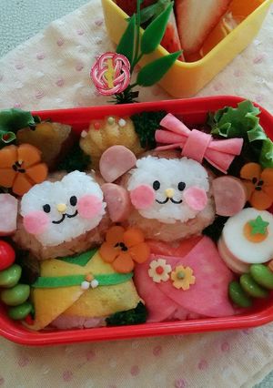 おさるの幼稚園弁当♪-レシピのメイン写真