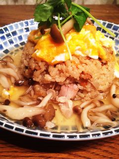 鶏めしの餡かけ和風オムライス-レシピのメイン写真