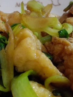 簡単☆油揚げ&チンゲン菜バター醤油炒め-レシピのメイン写真