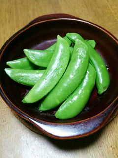 超簡単☆蒸しスナックエンドウ-レシピのメイン写真