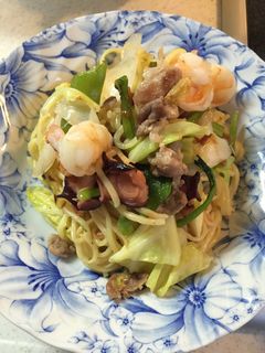 冷蔵庫のある物野菜のちゃんぽん焼きそば-レシピのメイン写真