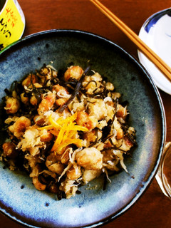 揚げ大豆とじゃこおろしの塩昆布あえ-レシピのメイン写真