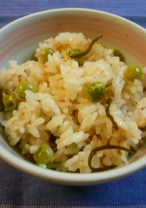 塩昆布入り☆豆ご飯-レシピのメイン写真