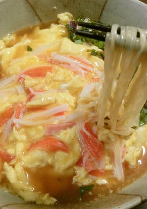 ✿かに玉de醤油ラーメン✿-レシピのメイン写真