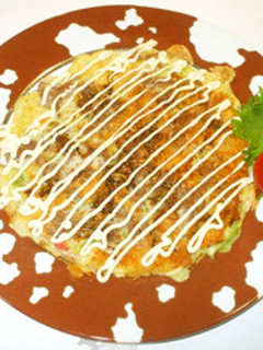 簡単!お好み焼き♪小麦粉・チーズ・ひき肉-レシピのメイン写真
