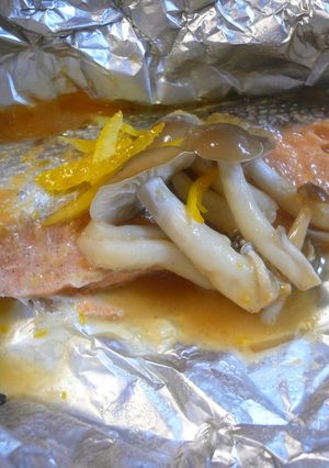 鮭の柚子味噌ホイル焼き-レシピのメイン写真