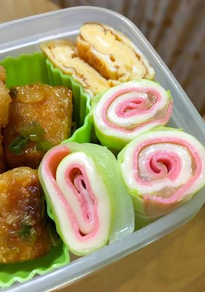 ハムとキャベツのまきまき☆お弁当-レシピのメイン写真