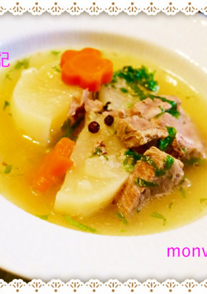 大根と豚肉の黒胡椒スープ煮-レシピのメイン写真
