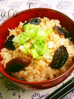 簡単♡ツナと干し椎茸の中華炊き込みご飯-レシピのメイン写真