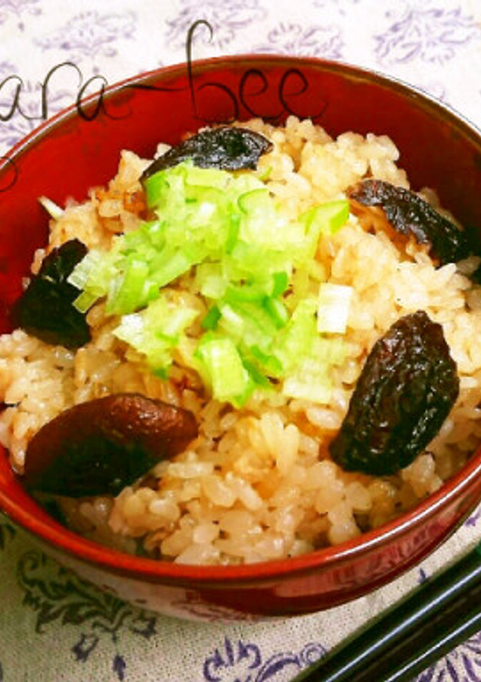 簡単♡ツナと干し椎茸の中華炊き込みご飯-レシピのメイン写真