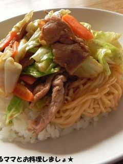 簡単ボリュームたっぷり★みそラーメン丼-レシピのメイン写真