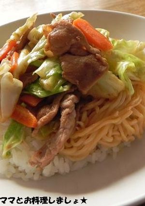 簡単ボリュームたっぷり★みそラーメン丼-レシピのメイン写真