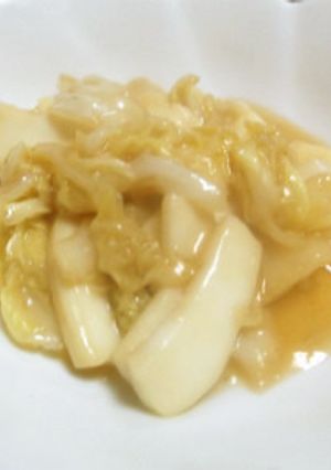 冷凍イカと白菜の甘酢炒め-レシピのメイン写真