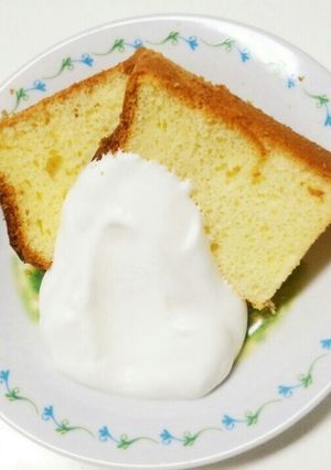 ♥本格♥ふんわり簡単シフォンケーキ✨-レシピのメイン写真