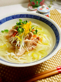 あったか鶏塩うどん♪ゆず風味-レシピのメイン写真