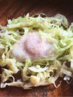 千切りキャベツの巣ごもり-レシピのメイン写真