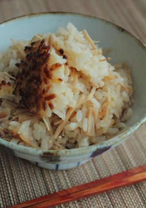 ◆　干しえのきご飯　◆-レシピのメイン写真