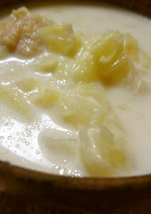 キャベツとかぶのしょうがミルクスープ-レシピのメイン写真