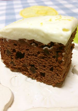 バレンタイン♡レモンクリームチョコケーキ-レシピのメイン写真