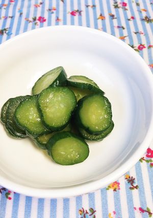 簡単給食メニュー！きゅうりのオイル漬け-レシピのメイン写真