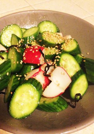 きゅうりとラディッシュの塩昆布サラダ-レシピのメイン写真