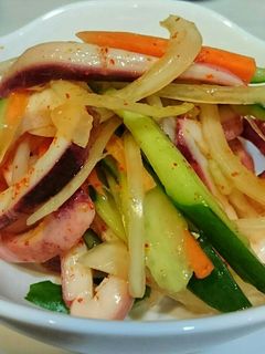 韓国風☆イカの野菜合え-レシピのメイン写真