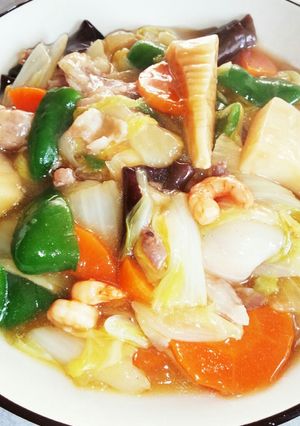 ♪材料を切ってお鍋に入れる簡単八宝菜♪-レシピのメイン写真