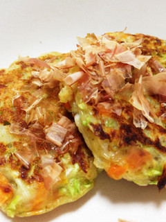 ミルク活用!野菜お好み焼き 離乳食後期-レシピのメイン写真